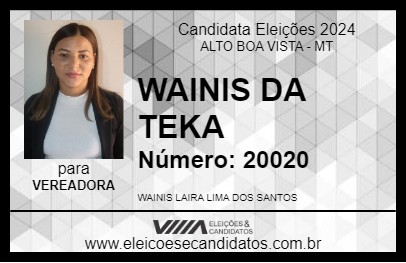 Candidato WAINIS DA TEKA 2024 - ALTO BOA VISTA - Eleições