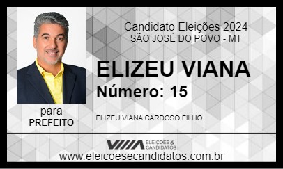 Candidato ELIZEU VIANA 2024 - SÃO JOSÉ DO POVO - Eleições