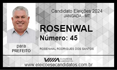 Candidato ROSENWAL 2024 - JANGADA - Eleições