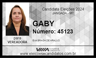 Candidato GABY 2024 - JANGADA - Eleições