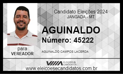 Candidato AGUINALDO 2024 - JANGADA - Eleições