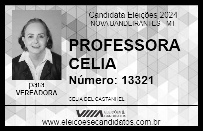 Candidato PROFESSORA CELIA 2024 - NOVA BANDEIRANTES - Eleições