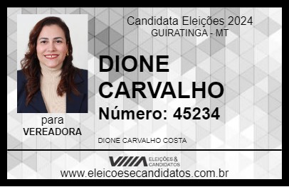 Candidato DIONE CARVALHO 2024 - GUIRATINGA - Eleições