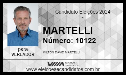 Candidato MARTELLI 2024 - SAPEZAL - Eleições