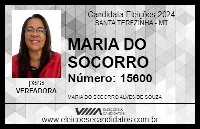 Candidato MARIA DO SOCORRO 2024 - SANTA TEREZINHA - Eleições