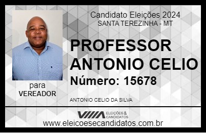 Candidato PROFESSOR ANTONIO CELIO 2024 - SANTA TEREZINHA - Eleições