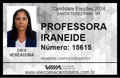 Candidato PROFESSORA IRANEIDE 2024 - SANTA TEREZINHA - Eleições