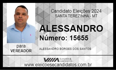 Candidato ALESSANDRO 2024 - SANTA TEREZINHA - Eleições