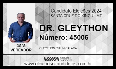 Candidato DR. GLEYTHON 2024 - SANTA CRUZ DO XINGU - Eleições