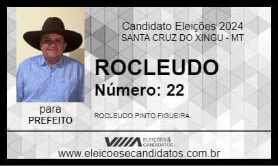 Candidato ROCLEUDO 2024 - SANTA CRUZ DO XINGU - Eleições