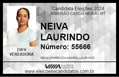 Candidato NEIVA LAURINDO 2024 - RIBEIRÃO CASCALHEIRA - Eleições