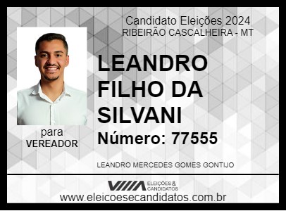 Candidato LEANDRO FILHO DA SILVANI 2024 - RIBEIRÃO CASCALHEIRA - Eleições