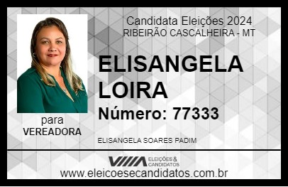 Candidato LOIRA DO RIBEIRÃO 2024 - RIBEIRÃO CASCALHEIRA - Eleições