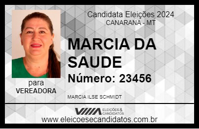 Candidato MARCIA DA SAUDE 2024 - CANARANA - Eleições