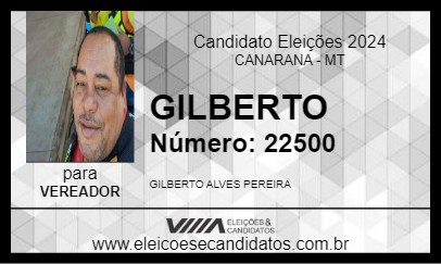 Candidato GILBERTO 2024 - CANARANA - Eleições