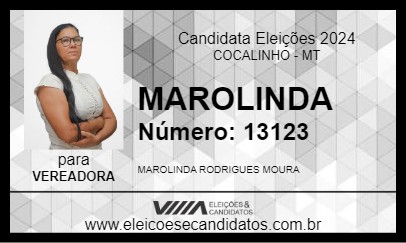 Candidato MAROLINDA 2024 - COCALINHO - Eleições