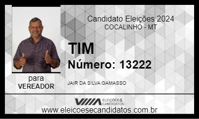 Candidato TIM 2024 - COCALINHO - Eleições