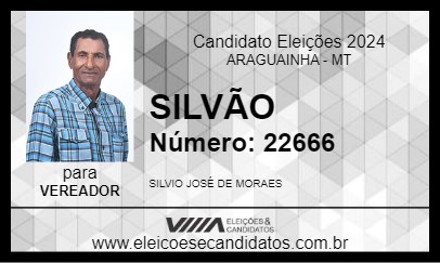 Candidato SILVÃO 2024 - ARAGUAINHA - Eleições