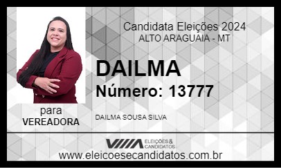 Candidato DAILMA 2024 - ALTO ARAGUAIA - Eleições