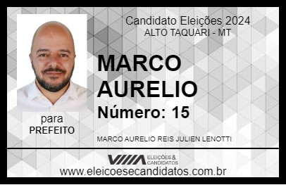 Candidato MARCO AURELIO 2024 - ALTO TAQUARI - Eleições