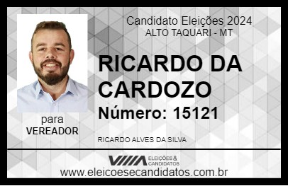 Candidato RICARDO ALVES 2024 - ALTO TAQUARI - Eleições