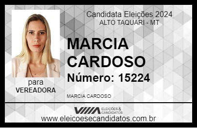 Candidato MARCIA CARDOSO 2024 - ALTO TAQUARI - Eleições