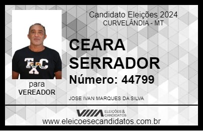 Candidato CEARA SERRADOR 2024 - CURVELÂNDIA - Eleições