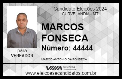 Candidato MARCOS FONSECA 2024 - CURVELÂNDIA - Eleições