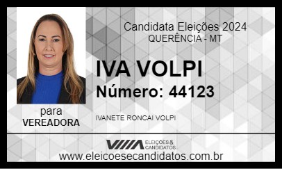 Candidato IVA VOLPI 2024 - QUERÊNCIA - Eleições