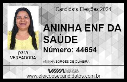 Candidato ANINHA ENF DA SAÚDE 2024 - QUERÊNCIA - Eleições