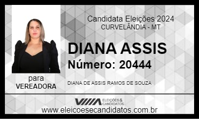 Candidato DIANA ASSIS 2024 - CURVELÂNDIA - Eleições