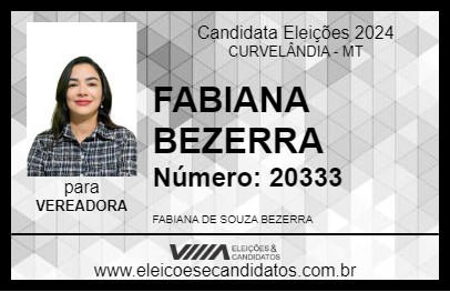 Candidato FABIANA BEZERRA 2024 - CURVELÂNDIA - Eleições