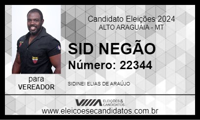 Candidato SID NEGÃO 2024 - ALTO ARAGUAIA - Eleições