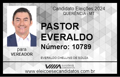 Candidato PASTOR EVERALDO 2024 - QUERÊNCIA - Eleições