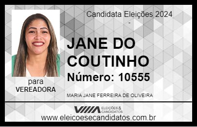 Candidato JANE DO COUTINHO 2024 - QUERÊNCIA - Eleições