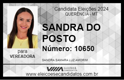 Candidato SANDRA DO POSTO 2024 - QUERÊNCIA - Eleições