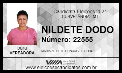 Candidato NILDETE DODO 2024 - CURVELÂNDIA - Eleições