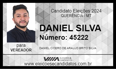 Candidato DANIEL SILVA 2024 - QUERÊNCIA - Eleições