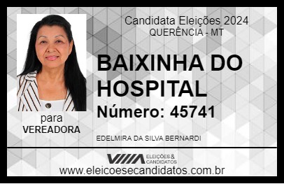 Candidato BAIXINHA DO HOSPITAL 2024 - QUERÊNCIA - Eleições