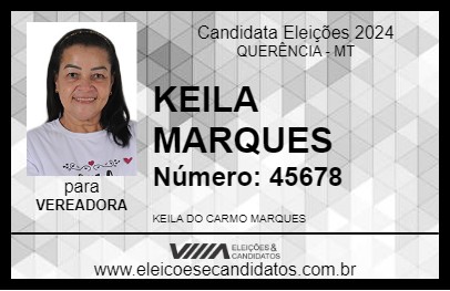 Candidato KEILA MARQUES 2024 - QUERÊNCIA - Eleições