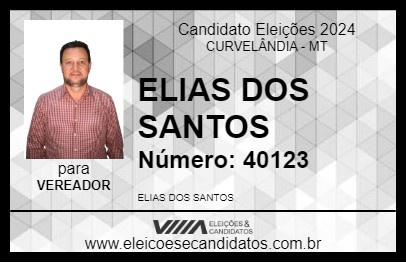 Candidato ELIAS SANTOS 2024 - CURVELÂNDIA - Eleições