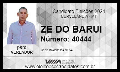 Candidato ZE BARUI 2024 - CURVELÂNDIA - Eleições