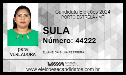 Candidato SULA 2024 - PORTO ESTRELA - Eleições