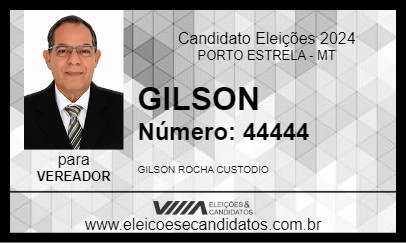 Candidato GILSON 2024 - PORTO ESTRELA - Eleições