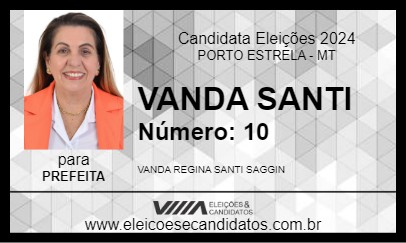 Candidato VANDA SANTI 2024 - PORTO ESTRELA - Eleições