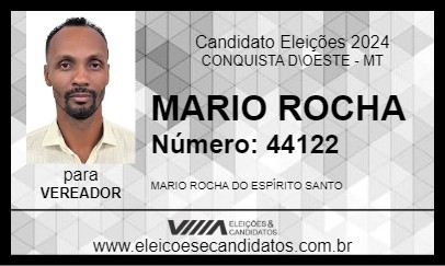 Candidato MARIO ROCHA 2024 - CONQUISTA D\OESTE - Eleições