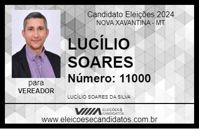 Candidato LUCÍLIO SOARES 2024 - NOVA XAVANTINA - Eleições