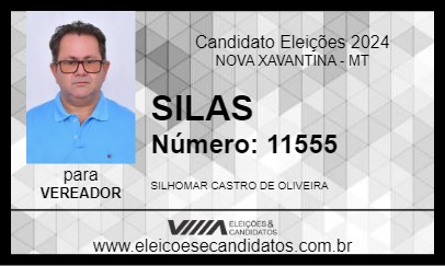 Candidato SILAS 2024 - NOVA XAVANTINA - Eleições