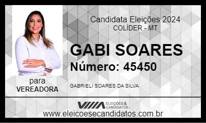 Candidato GABI SOARES 2024 - COLÍDER - Eleições