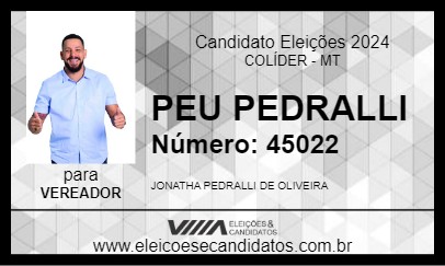 Candidato PEU PEDRALLI 2024 - COLÍDER - Eleições